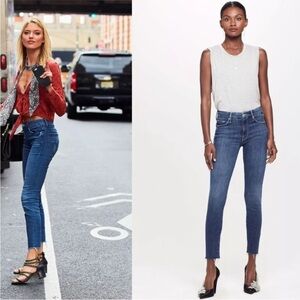 MOTHER Blue Ankle & Cropped Jeans
